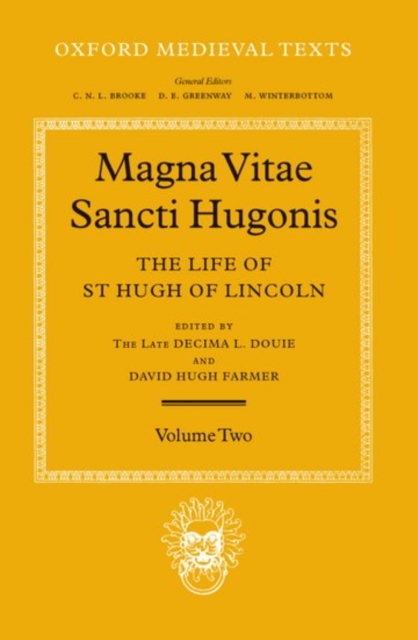 Magna Vita Sancti Hugonis: Volume II, Hardback Book