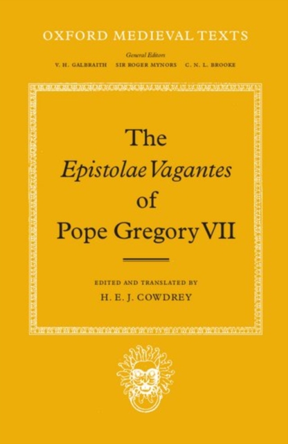 The Epistolae Vagantes of Pope Gregory VII, Hardback Book