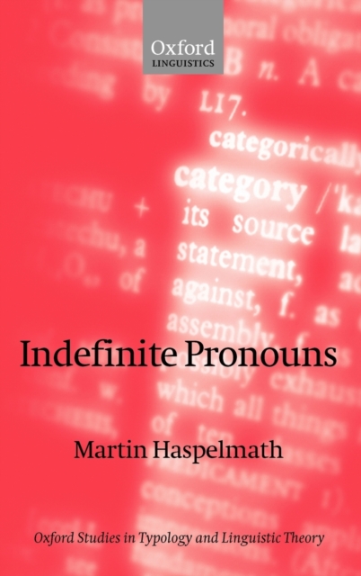 Indefinite Pronouns, Hardback Book