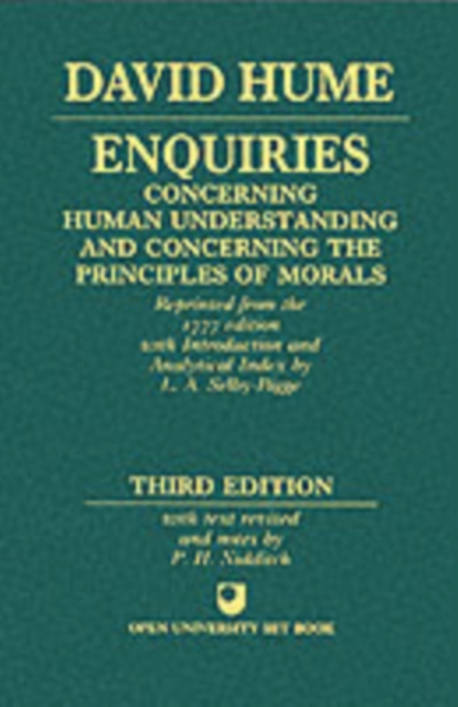 Enquiries concerning Human Understanding and concerning the Principles of Morals, Paperback / softback Book