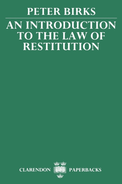 An Introduction to the Law of Restitution, Paperback / softback Book