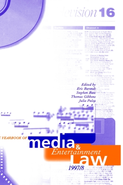The Yearbook of Media and Entertainment Law: Volume 3, 1997/98, Hardback Book