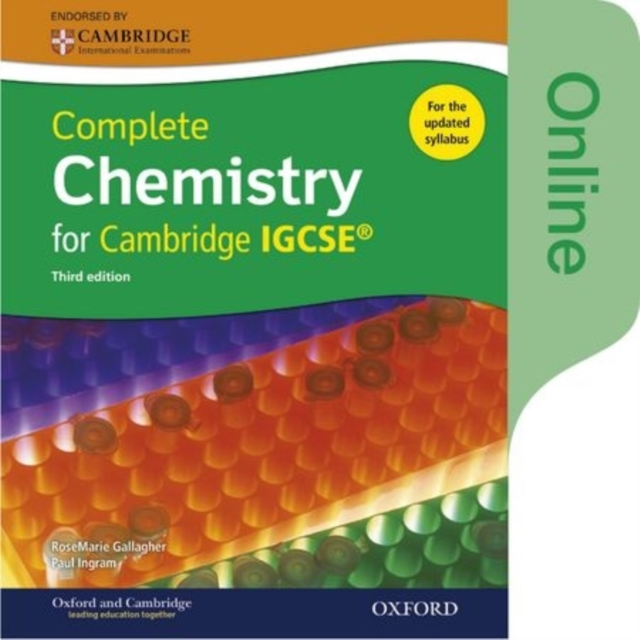 Complete Chemistry for Cambridge IGCSE (R) Online Student Book : Third Edition, Digital product license key Book