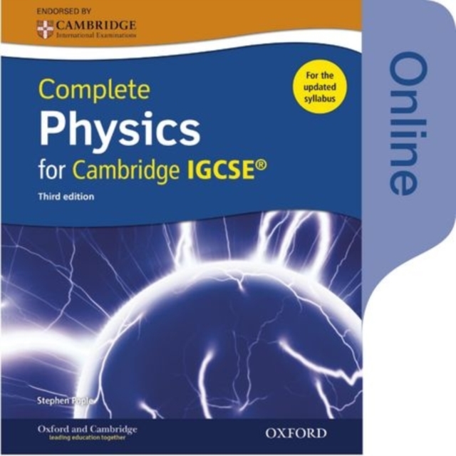 Complete Physics for Cambridge IGCSE (R) Online Student Book : Third Edition, Digital product license key Book