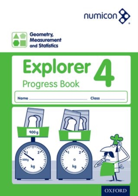 Numicon: Geometry, Measurement and Statistics 4 Explorer Progress Book, Paperback / softback Book