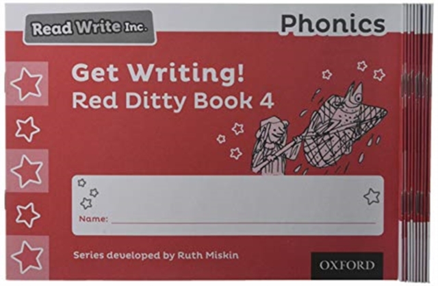 Read Write Inc. Phonics: Get Writing! Red Ditty Book 4 Pack of 10, Paperback / softback Book