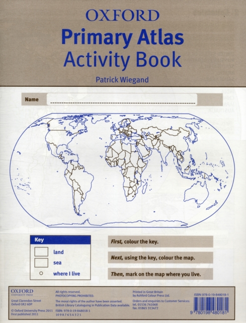 Oxford Primary Atlas Activity Book, Paperback / softback Book