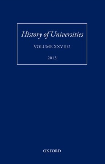 History of Universities : Volume XXVII/2, Hardback Book