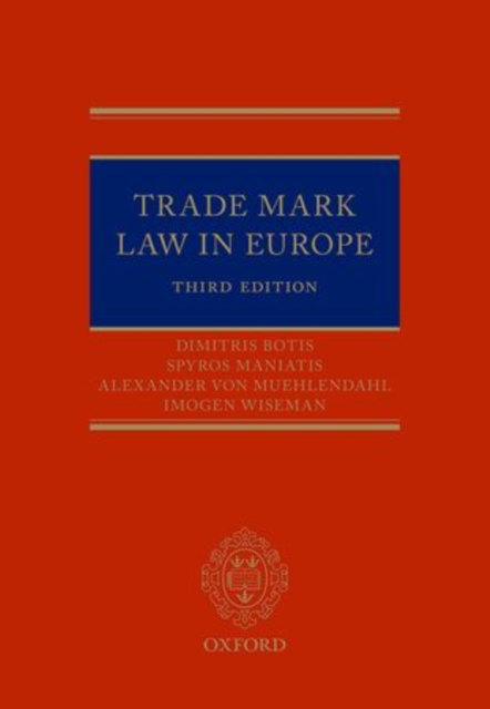 Trade Mark Law in Europe 3e, Hardback Book