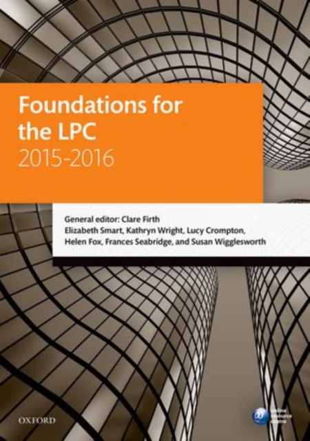 Foundations for the LPC 2015-16, Paperback Book