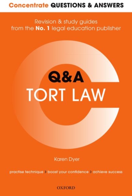 Concentrate Questions and Answers Tort Law : Law Q&A Revision and Study Guide, Paperback / softback Book