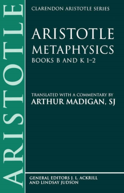 Aristotle: Metaphysics Books B and K 1-2, Paperback / softback Book