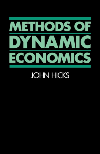 Methods of Dynamic Economics, Paperback / softback Book