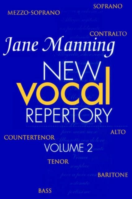 New Vocal Repertory 2, Paperback / softback Book