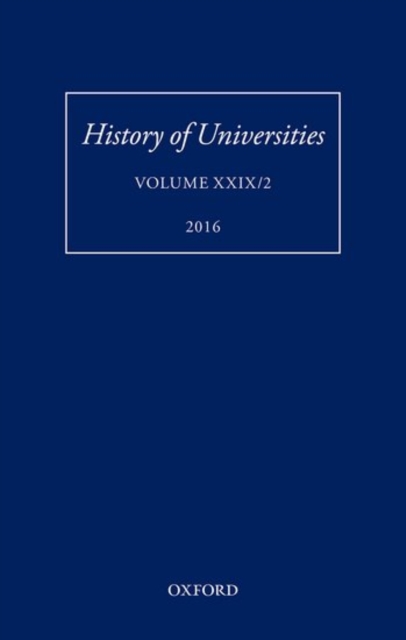 History of Universities : Volume XXIX / 2, Hardback Book