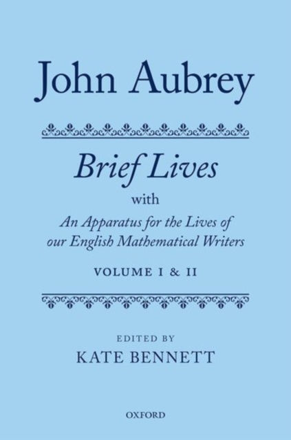 John Aubrey: Brief Lives with An Apparatus for the Lives of our English Mathematical Writers, Multiple-component retail product Book