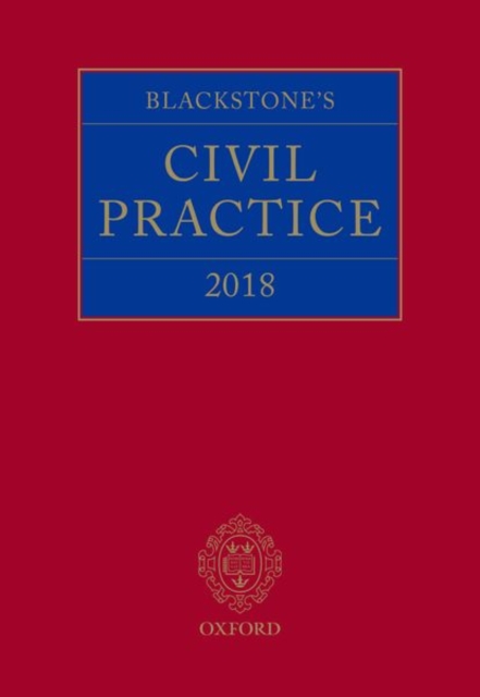 Blackstone's Civil Practice 2018, Hardback Book