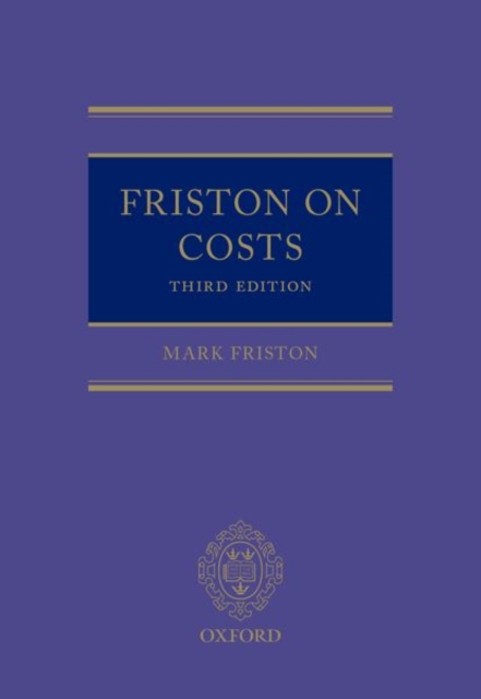 Friston on Costs, Hardback Book