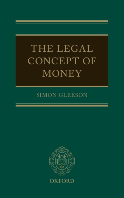 The Legal Concept of Money, Hardback Book
