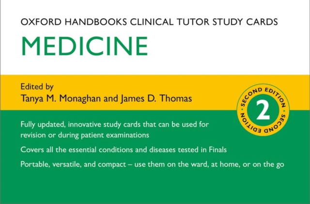 Oxford Handbooks Clinical Tutor Study Cards: Medicine, Cards Book