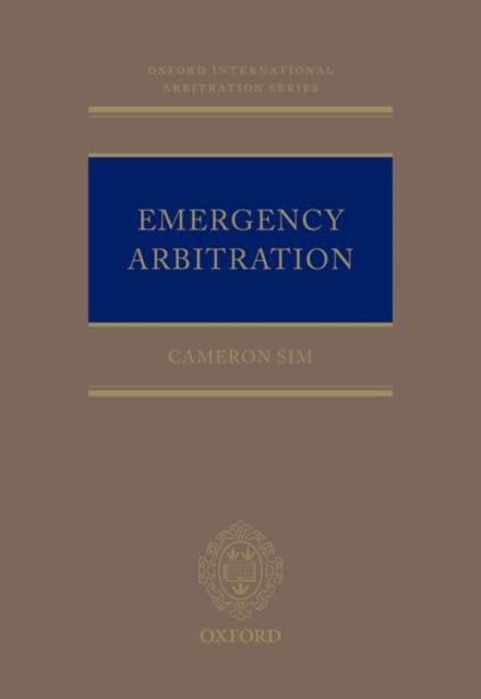 Emergency Arbitration, Hardback Book