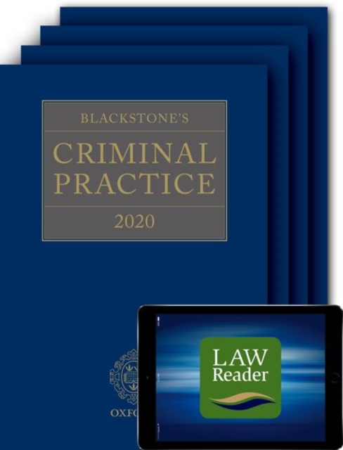 Blackstone's Criminal Practice 2020 (Book, All Supplements, and Digital Pack), Mixed media product Book