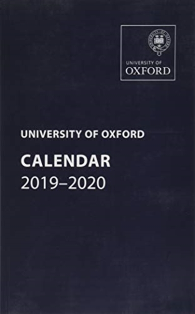 University of Oxford Calendar 2019-2020, Paperback / softback Book