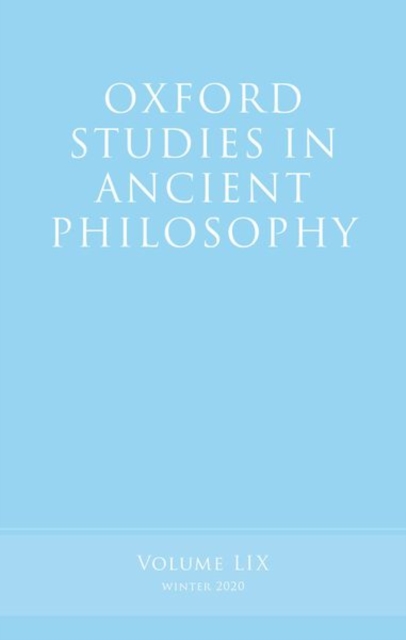 Oxford Studies in Ancient Philosophy, Volume 59, Hardback Book