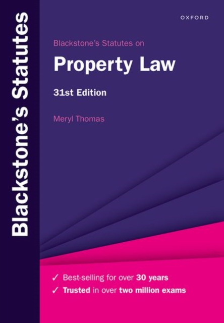 Blackstone's Statutes on Property Law, Paperback / softback Book
