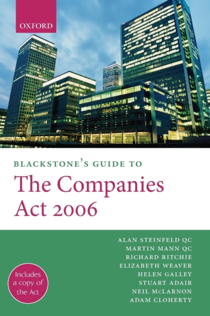 Blackstone's Guide to the Companies Act 2006, Paperback / softback Book