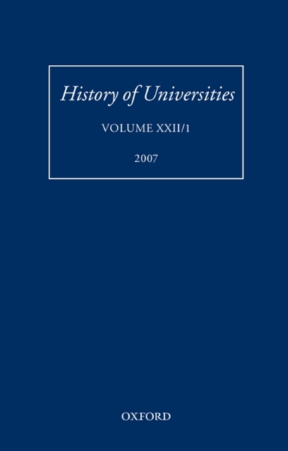 History of Universities : Volume XXII/1, Hardback Book