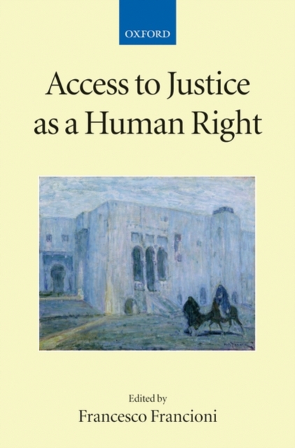 Access to Justice as a Human Right, Hardback Book