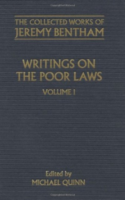 Writings on the Poor Laws, Hardback Book