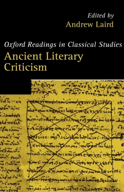 Ancient Literary Criticism, Hardback Book