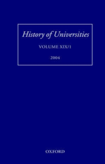 History of Universities : Volume XIX/1, Hardback Book