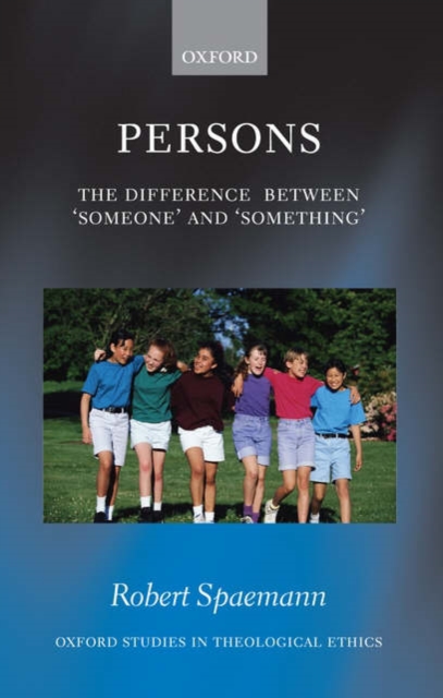 Persons : The Difference between `Someone' and `Something', Hardback Book