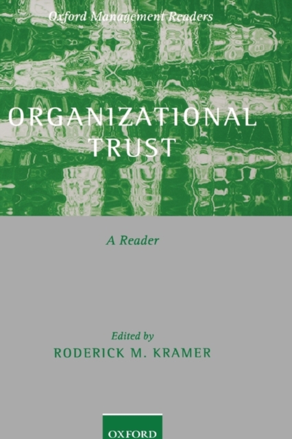 Organizational Trust : A Reader, Hardback Book