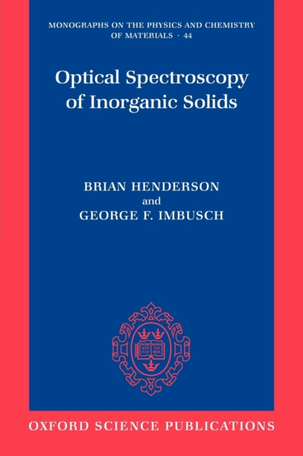 Optical Spectroscopy of Inorganic Solids, Paperback / softback Book
