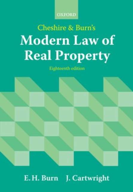 Cheshire and Burn's Modern Law of Real Property, Paperback / softback Book