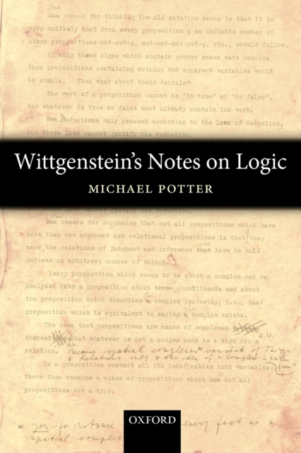 Wittgenstein's Notes on Logic, Paperback / softback Book