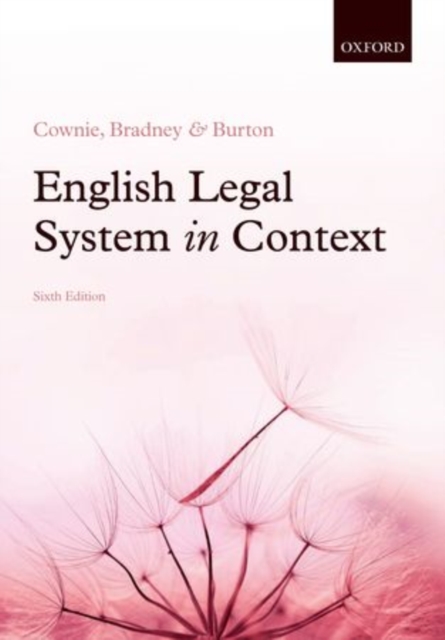 English Legal System in Context 6e, Paperback / softback Book