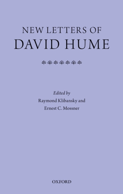 New Letters of David Hume, Paperback / softback Book