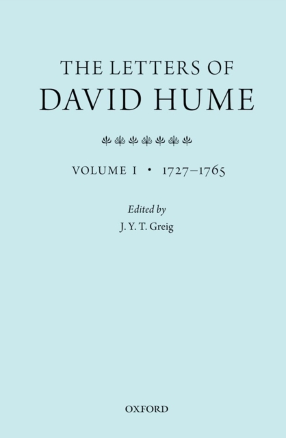 The Letters of David Hume : Volume 1, Paperback / softback Book