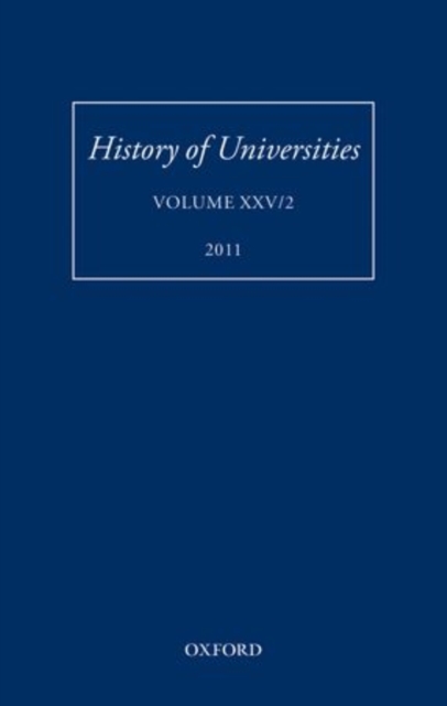 History of Universities : Volume XXV/2, Hardback Book