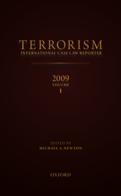 TERRORISMINTERNATIONAL CASE LAW REPORTER2009VOLUME 1, Digital product license key Book