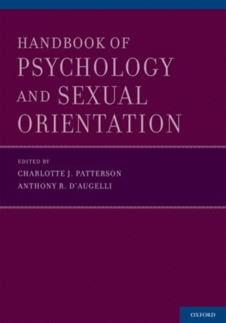 Handbook of Psychology and Sexual Orientation, Hardback Book