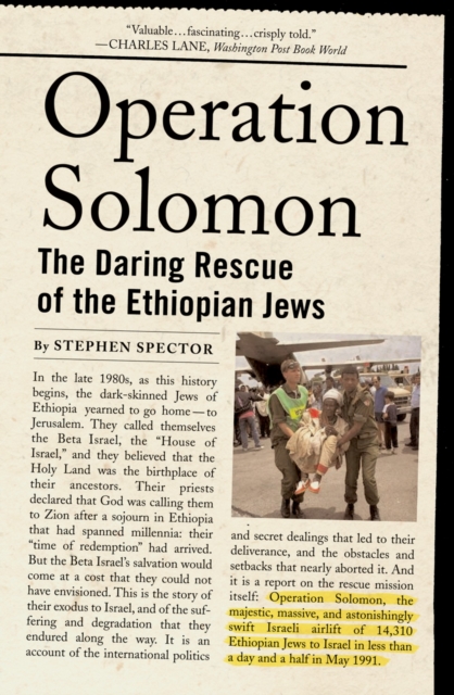 Operation Solomon : The Daring Rescue of the Ethiopian Jews, EPUB eBook