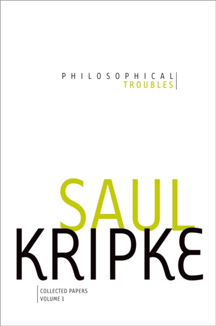 Philosophical Troubles : Collected Papers, Volume 1, PDF eBook