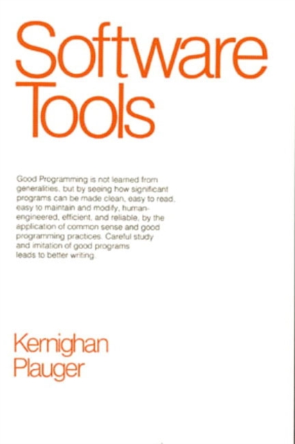 Software Tools, Hardback Book