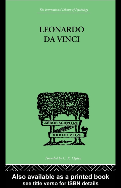 Leonardo da Vinci : A Memory of His Childhood, PDF eBook
